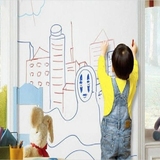 送粉笔 尺寸45cm×2米墙纸黑板教学用贴纸 墙贴 家用儿童黑板贴