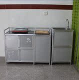 加厚餐边柜阳台柜电磁炉柜厨房橱柜简易橱柜水池柜水槽柜不锈钢柜