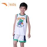 安踏童装 儿童篮球比赛服男童背心短裤运动套装2016夏新款篮球套