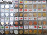 世界硬币180国不同国外钱币各国纪念币外币外国硬币外国纸币收藏