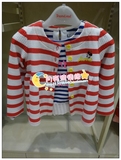香港迪士尼品牌童装 专柜正品代购2016年秋款新品女童红白条外套