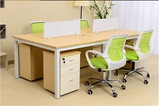 上海办公家具新款时尚办公桌桌屏风工作位钢木结合员工位隔断桌椅