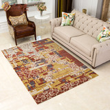 现代抽象格子图案地毯 超薄客厅地毯 欧式沙发茶几垫 卧室地毯