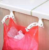 魔尚创意家居门后衣帽挂钩 橱柜垃圾袋挂钩 厨房垃圾袋架子可折叠