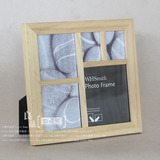 外贸原单美式高档个性实木相框创意家庭情侣摆台相框实木原木相框
