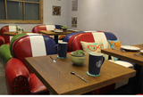 西餐厅奶茶店甜品美式欧式卡座休闲咖啡椅子 沙发桌椅组合2人4人