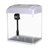 鱼缸小型水族箱桌面鱼缸创意小鱼缸热带鱼玻璃鱼缸YEE迷你生态