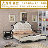 欧式皮艺床铺新古典1.8米双人床实木婚床法式公主床奢华沙发床