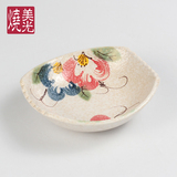 日式陶瓷寿司碟子刺身盘子 家用小菜小吃碟瓷器 异形甜品点心瓷碗