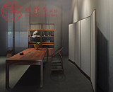 新中式禅意实木家具书桌画案仿古书法桌大班桌椅书房写字台条案