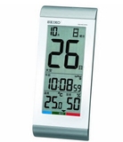 正品代购日本seiko/精工电子闹钟SQ431S温度计湿度计万年历台灯