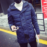 2015冬装新款修身棉衣日系休闲学生青年男士加厚保暖棉服连帽外套