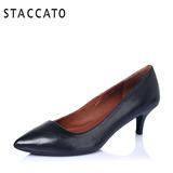 STACCATO/思加图秋季专柜同款羊皮浅口女单鞋VD04DCQ5