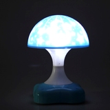 电池安全节能卧室夜用小夜灯投影蘑菇灯触摸LED拍拍灯 干