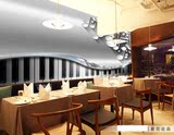 韩式银色艺术音乐酒吧KTV时尚无缝大型壁画 琴行客厅电视背景墙纸