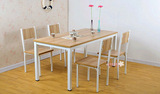 美式实木复古铁艺餐桌/书桌/休闲桌/北欧咖啡桌/茶餐厅桌椅整装