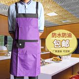 广告围裙韩版时尚居家厨房防水防污厨师成人围腰定做半身女士围裙