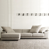 北欧宜家布艺沙发组合小户型日式简约可拆洗客厅转角棉麻布沙发