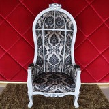 欧式形象椅 新古典公主椅 酒店实木家具 会所装饰椅 皇后椅鸟笼椅