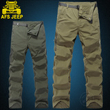 AFS JEEP夏季速干裤男款超轻薄透气户外裤子大码宽松快干裤登山裤