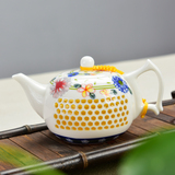 瓷牌茗陶瓷青花瓷茶壶玲珑镂空泡茶器红茶普洱茶壶功夫茶具泡茶壶