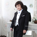 韩国进口正品儿童礼服正装代购男孩宝宝生日演出花童西装马甲套装