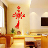 大号中国风钟表 现代创意时尚客厅中式红色挂钟 个性家居艺术挂表