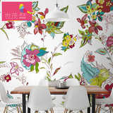 茂行艺术壁纸创意欧式大花图案壁纸客厅餐厅背景墙纸个性定制壁画