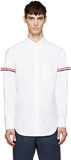 Thom Browne TB 臂章袖章袖标条纹白色衬衫