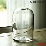 奥朵 玻璃花瓶水培 透明玻璃花瓶    圆柱花瓶玻璃 插花瓶玻璃