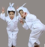 圣诞节小兔子幼儿童卡通动物表演出服装舞台道具造型服连体衣服