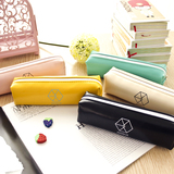 exo笔袋文具袋男女生款大容量可爱铅笔袋 多功能PU笔盒