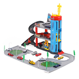 力翔托马斯玩具模型小火车 多层合金轨道赛车儿童汽车停车场玩具