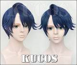 【KUCOS独家】月刊少女野崎君 鹿岛游 37分深藏蓝色 造型COS假发
