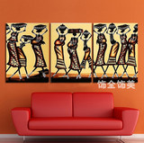 客厅沙发背景墙装饰餐厅挂画抽象人物无框画现代艺术壁画油画墙画