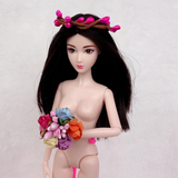 芭比心怡可儿小布丽佳娃娃适合的玩具仿真鲜花朵 花束 头饰 花环