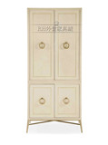 美式欧式实木新古典简约现代双门衣柜白色储物柜