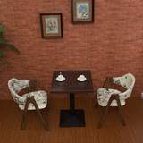 苏州咖啡厅西餐厅沙发时尚酒吧卡座简约甜品奶茶店实木餐桌椅组合