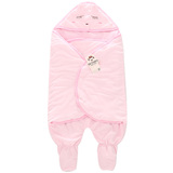 0-1岁秋冬加厚婴儿抱被2超柔新生儿包被纯棉3宝宝分腿抱毯睡袋6