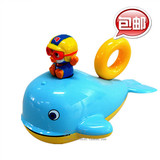 韩国进口pororo喷水鲸鱼 喷水玩具 宝宝洗澡儿童动手游泳戏水玩具