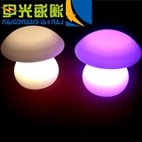欧式简约LED充电酒吧台灯卧室床头灯创意发光蘑菇灯遥控调光桌灯