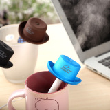 自由星USB加湿器迷你矿泉水瓶盖静音家办公室便携小型空气加湿器