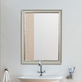 白色仿古复古工艺 浴室墙壁挂式壁挂卫浴镜子 酒店美容院会所镜子