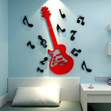 室客厅书房吉他亚克力3D水晶立体墙贴儿童房卡通幼儿园音符音乐教