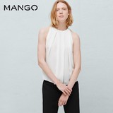 MANGO女装2016春夏|褶皱细节上衣63033602|吊牌价299