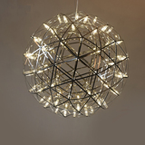 设计师用灯 现代工业LED星球形复古简约餐厅商场酒店艺术花火吊灯