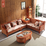 新款客厅藤沙发组合 真藤实木藤编沙发藤椅五件套客厅小户型家具