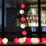 创意棉线球家用房间挂灯装饰彩灯串灯节日气氛营造送女友圣诞特价