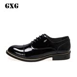 GXG男鞋 春季热销 都市男士时尚休闲黑色正装鞋 皮鞋#53150609