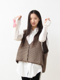 2015秋季新款水洗开衫针织马甲女厚实柔软大码原创设计MJ0001